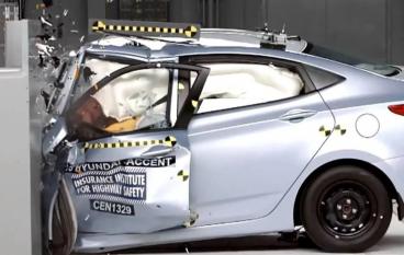 Hyundai Solaris на краш-тесте показал хороший результат.