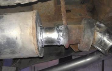 Ремонт глушителя своими руками.