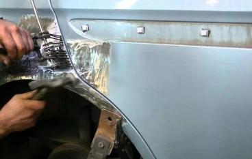 Рихтовка крыла своим руками.